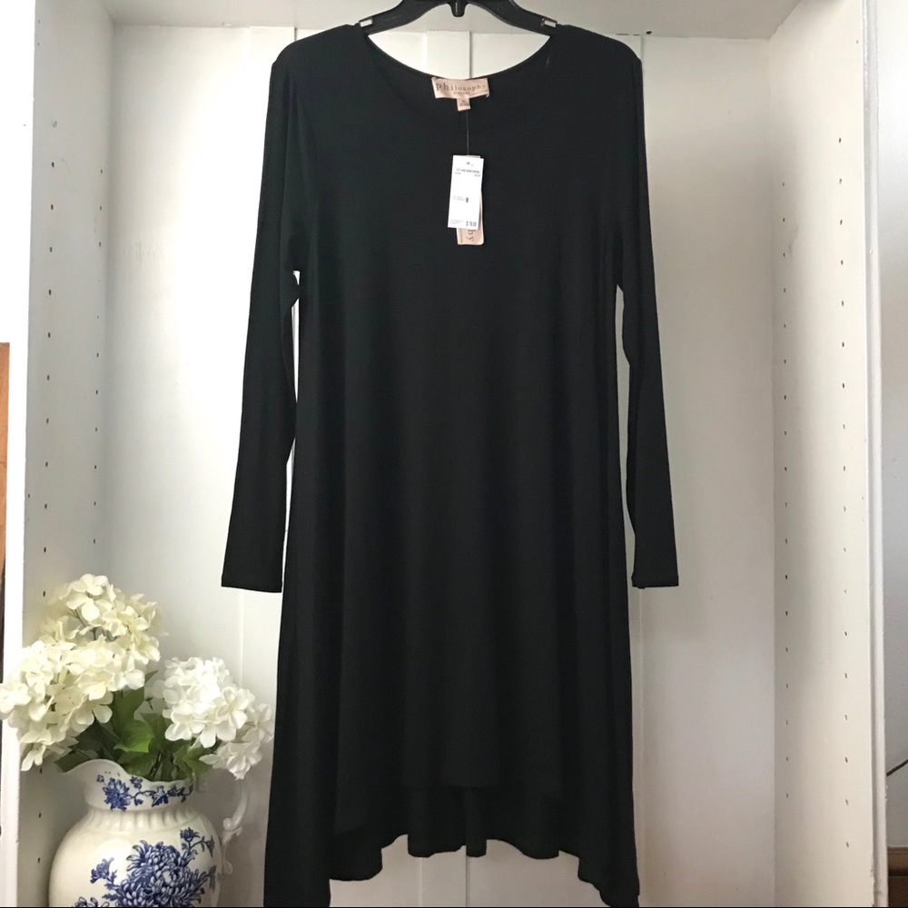 Philosophy Long Sleeve Black Dress